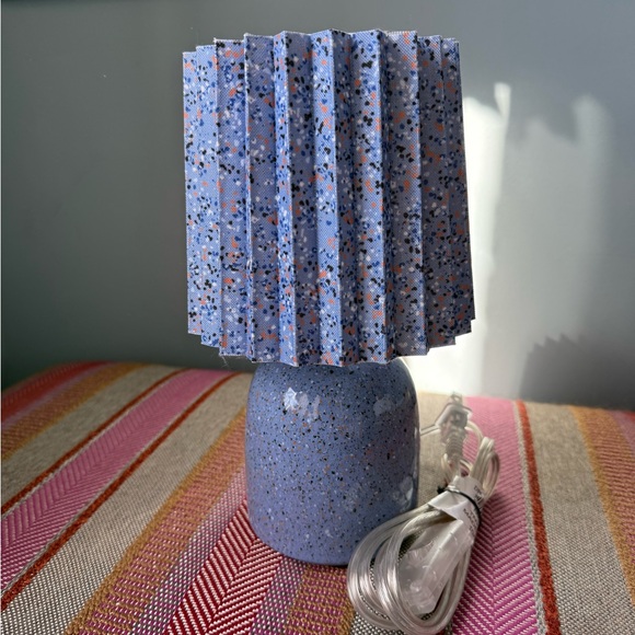 Blue Speckled Table Lamp - Picture 5 of 6